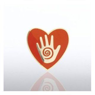 Lapel Pin   Helping Hand in Heart Clothing
