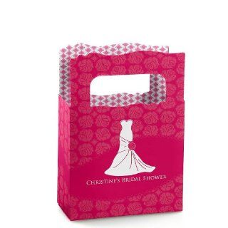 Wedding Dress Pink   Personalized Bridal Shower Mini Favor Boxes Toys & Games