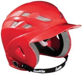 Franklin Air Tech Baseball Helmet (Red)  Baseball Batting Helmets  Sports & Outdoors