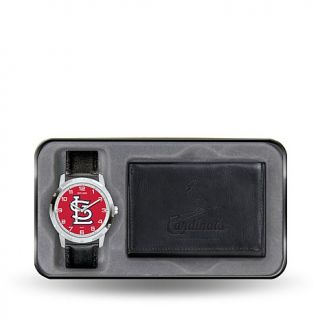 MLB Men's Team Logo Watch and Wallet Combo Gift Set   St. Louis Cardinals