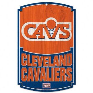 NBA Cleveland Cavaliers 11 By 17 Inch Traditional Look Wood Sign  Sports Fan Decorative Plaques  Sports & Outdoors