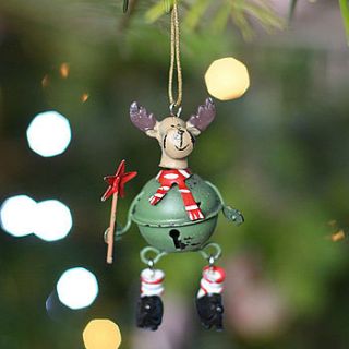 tin jingle bell decoration by pippins gifts and home accessories