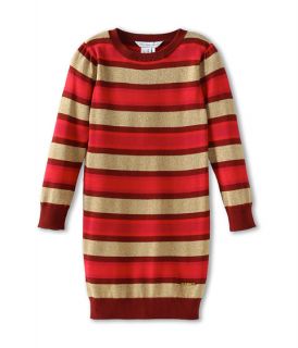 Little Marc Jacobs Lurex Stripe L/S Knit Dress (Little Kids/Big Kids)
