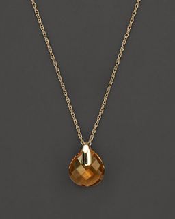 Yellow Citrine Drop Necklace in 14 Kt. Yellow Gold, 2.70 ct. t.w.'s