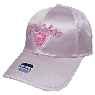 NFL Oakland Raiders Light Hot Pink Satin Diamond Rhinestones Womens Lady Hat Cap  Sports Fan Baseball Caps  Sports & Outdoors