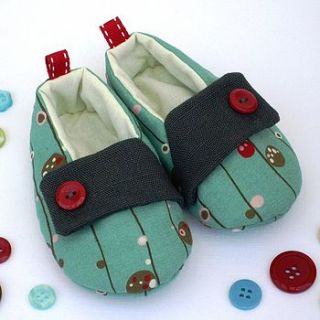 sea glass baby booties by betty p