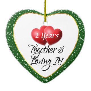 Years Together Heart Christmas Ornament