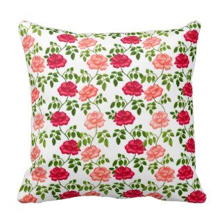 Little English Tea Roses Pillow