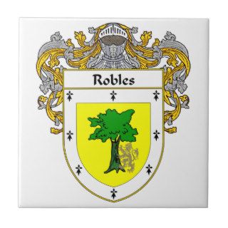 Robles Coat of Arms/Family Crest Tile