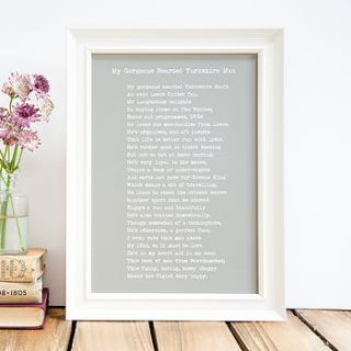 'what is a marriage?' framed poem print by bespoke verse