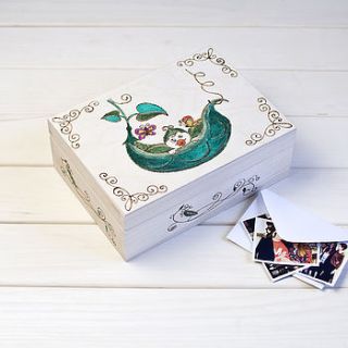 sweet pea personalised keepsake box by wooden toy gallery