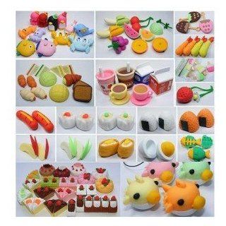 Tub of 200 Mixed Erasers Toys & Games