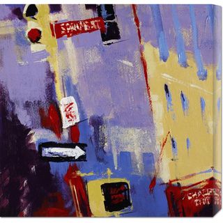 Patti Mollica 'Spring Street Signage' Stretched Canvas Canvas