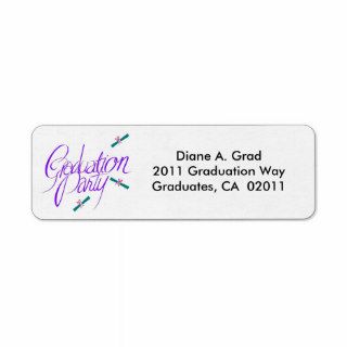For 2014 Graduates Presents Custom Return Address Label