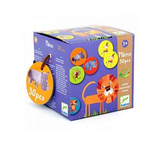 jungle memory game 30 pcs by little baby company