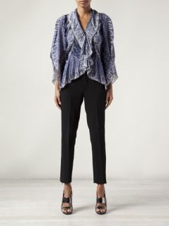 Marchesa Voyage Rhodes Petal Ruffle Blouse