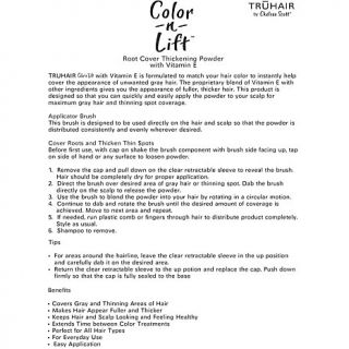 TRUHAIR by Chelsea Scott® Color n Lift Thickening Fibers   Medium Brown