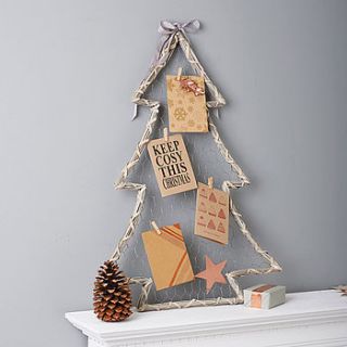 willow christmas tree card holder by the contemporary home