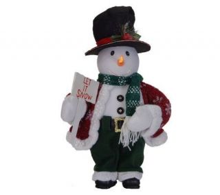 Fiber Optic 18" Animated Snowman by Sterling —