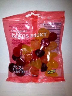 Ikea Godis Frukt Organic Fruit Flavored Gummy Candy  Grocery & Gourmet Food