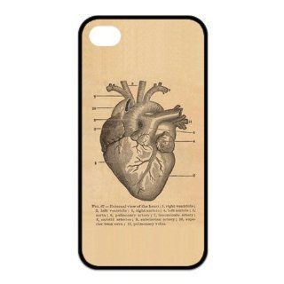 Vintage Medical Illustration of a Heart SILICONE Case for iPhone 4/4s Cell Phones & Accessories