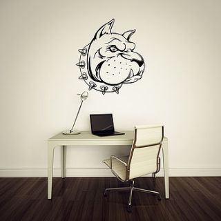dog wall art stickers by wall decals uk by gem designs