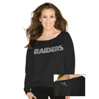 Touch by Alyssa Milano Oakland Raiders Ladies Draft Choice Sweatshirt   Black
