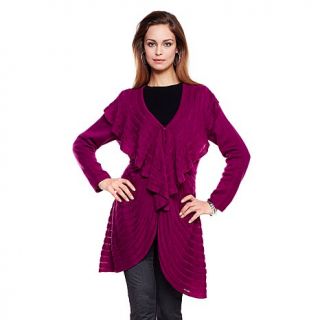 Antthony "Donatella" Ruffle Sweater Coat