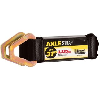 SmartStraps Axle Strap — 31in.L x 2in.W, 10,000-Lb. Capacity, Black, Model# 856  Auto Lock   Buckle Tie Down Straps