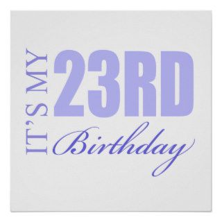 23rd Birthday Gift Idea Posters