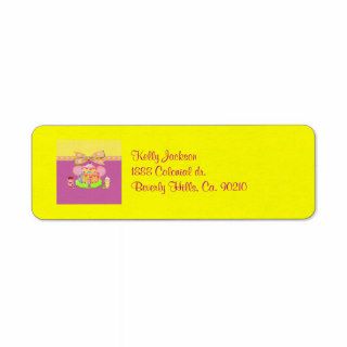 Berry Babies & Goodies Girly Birthday Custom Return Address Label