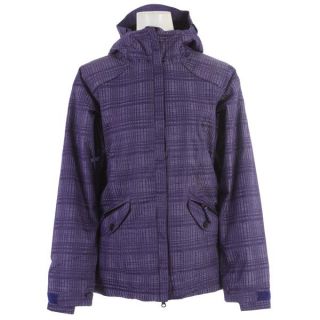 686 Reserved Luster Insulated Snowboard Jacket Iris Heather Plaid   Womens 2014