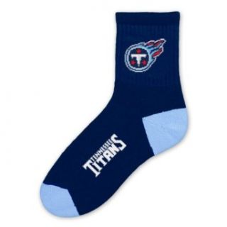 NFL Tennessee Titans Men's Team Quarter Socks, Large  Sports Fan Socks  Clothing