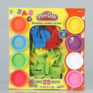 Game/Play Play Doh Numbers,Letters' N Fun 35 Pieces Kid/Child Toys & Games