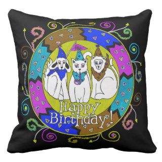 Personalized Happy Birthday Party Animals Pillow
