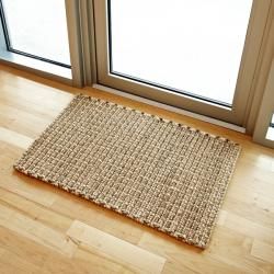 Chennai Natural Tan and Brown Jute and Abaca Rug (3' x 5') 3x5   4x6 Rugs