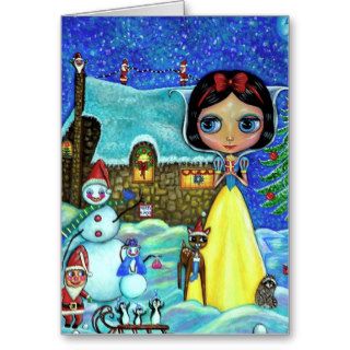 Snow White Christmas Card