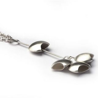 pod silver pendant necklace by element jewellery