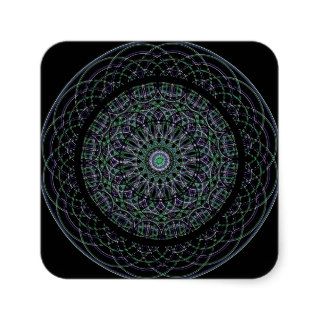 Sacred Geometry Mandala Square Sticker
