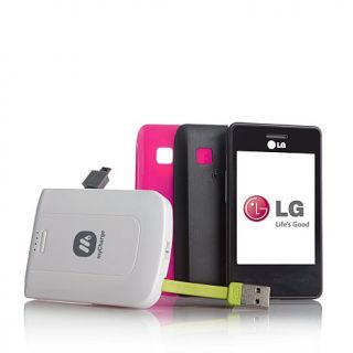 LG No Contract Touchscreen 3G Wi Fi Camera Smartphone with Portable Charger, 15