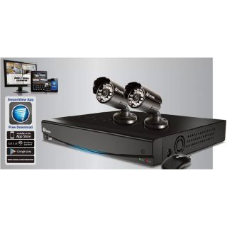 Swann Communications 4-Channel DVR Security System with 2 Cameras — Model# SWDVK-414002-US  Security Systems   Cameras