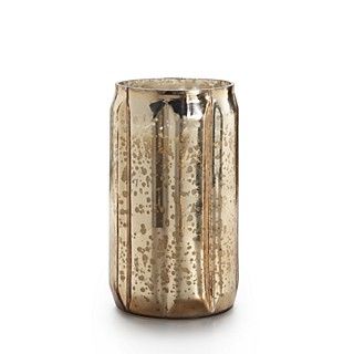 Illume Gilded Amberleaf Pillar Mercury Candle, 19 oz.'s