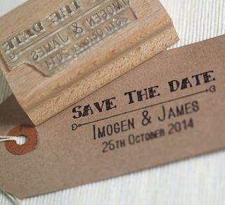 'save the date' rubber stamp by beautiful day