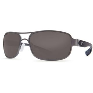 Costa Del Mar Grand Isle Sunglasses   Gunmetal Frame with Gray 580P Lens 729774