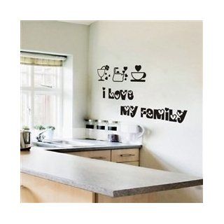 Home Decor Kitchen Room I Love My Family Wall Stickers Wall Decal Video Games