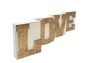 decorative love printers block letters by the contemporary home