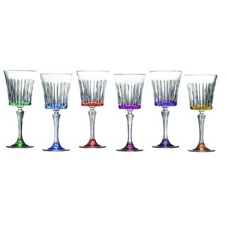 Lorren Home Trend Timeless Multicolor Wine Glasses (Set of 6) Lorren Home Trend Wine Glasses