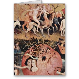 Garden Of Earthly Delights By Hieronymus Bosch Card