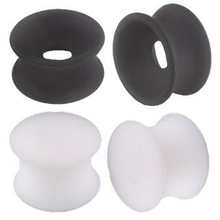 9/16 14mm gauge Silicone Double Flared Tunnels Ear Plugs ARRK Expanders Stretchers Body Piercing 4Pcs Jewelry