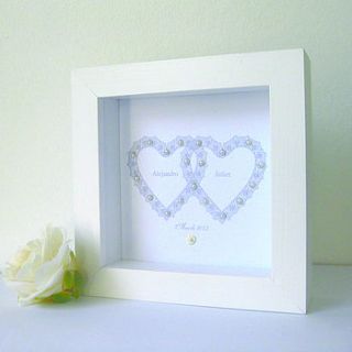 personalised wedding entwined hearts by sweet dimple
